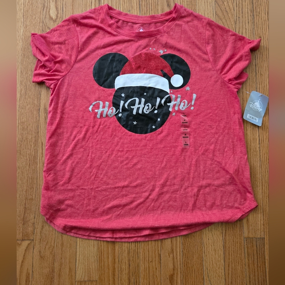 Santa Mickey T-shirt (LG)